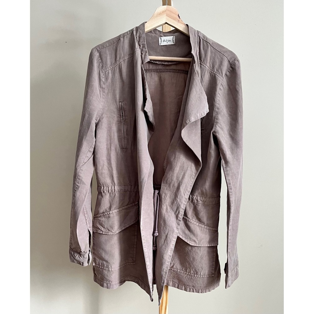 Altar D State Utility Jacket Taupe Waterfall Drape JacketM